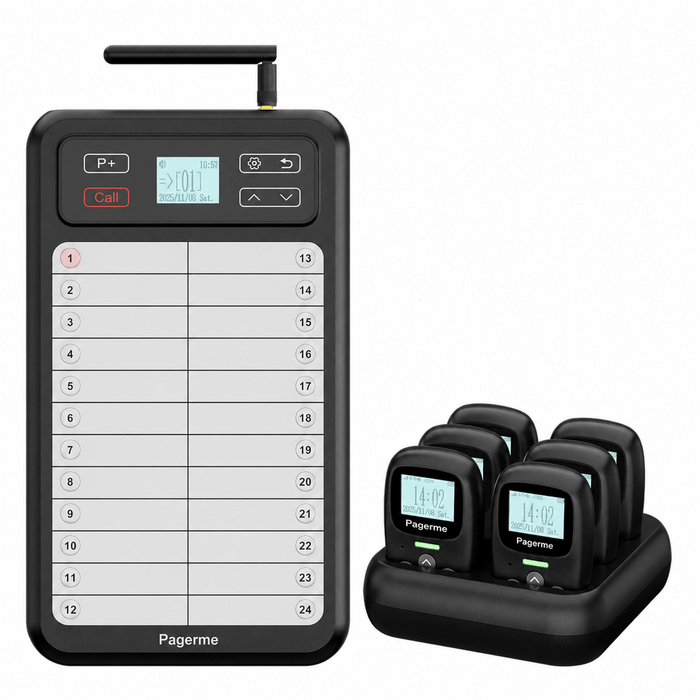 Wireless Kitchen-to-Waiter Paging: WCS037 & WCS114 Staff (Management) Pager System NZ AU