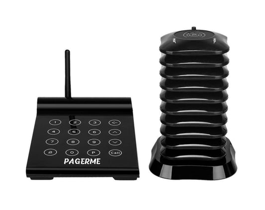 WPS164 Wireless Square Pager System Guest Buzzers, 800m Long Range