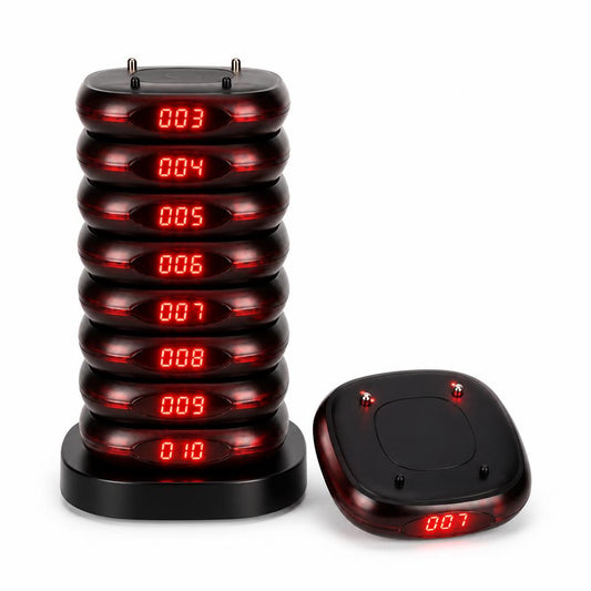WPS161 Wireless Coaster Pager System Guest Buzzers with 500m Range