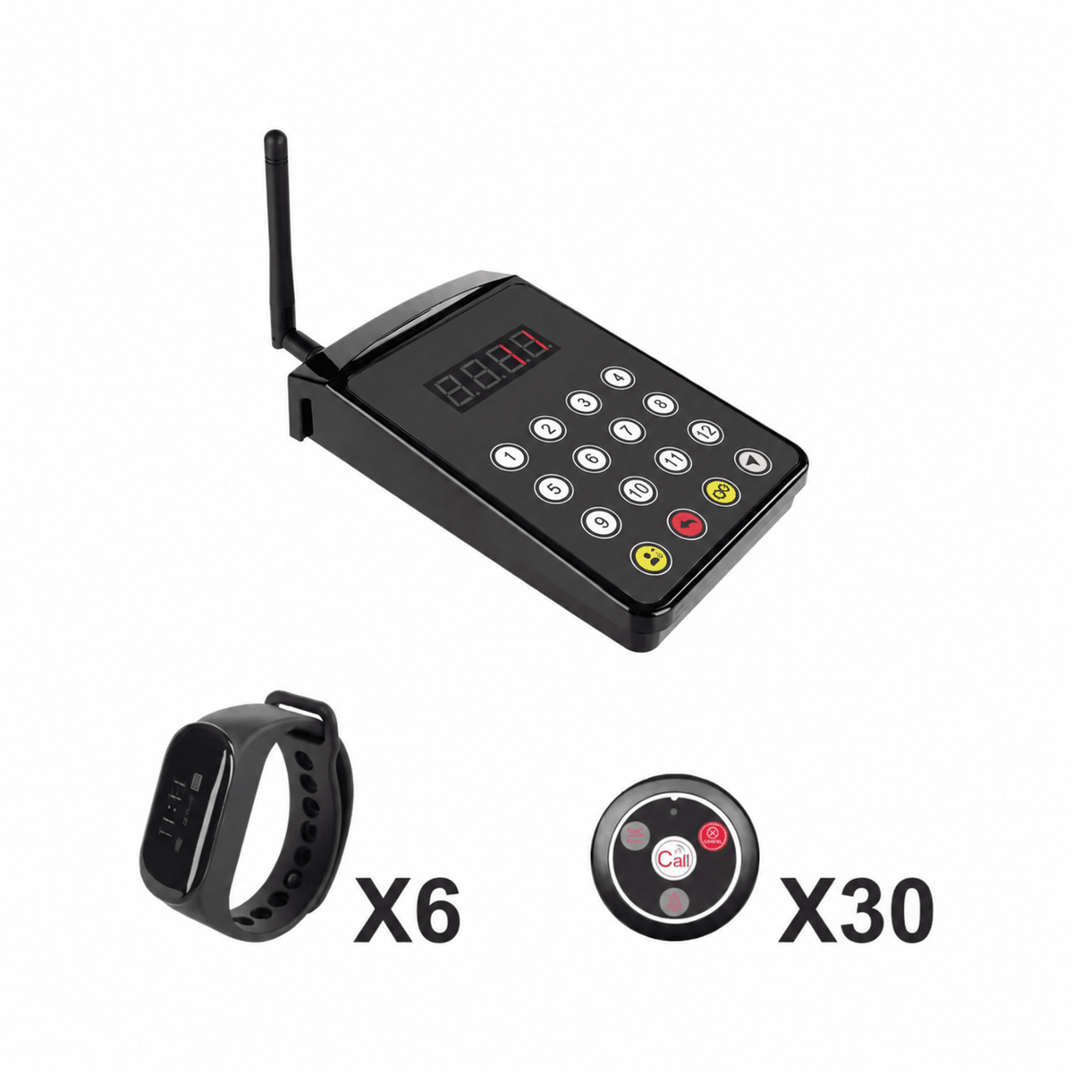 TD154 Kitchen & Waiter Paging System with T117 Call Buttons NZ - Pagerme