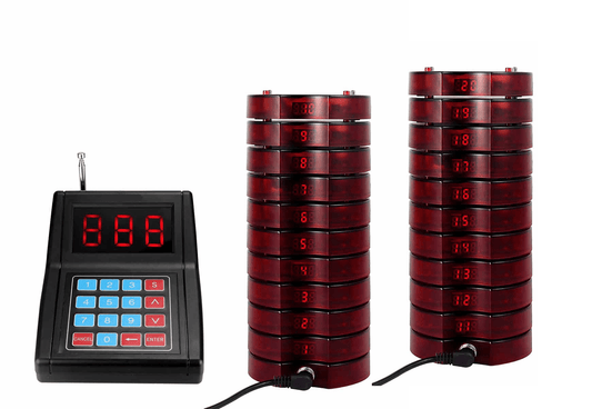 WPS165 Wireless Coaster Pager System Guest Buzzers with 400m Range - Pagerme