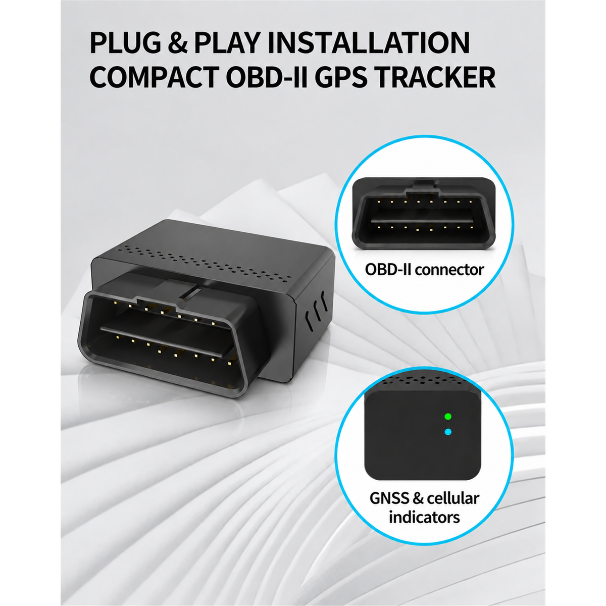 JimiLab VL512 compact plug & play OBD II GPS tracker - Pagerme