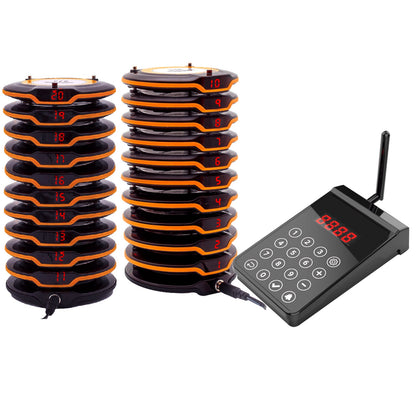 WPS203 coaster pager 20-pack - uniform square