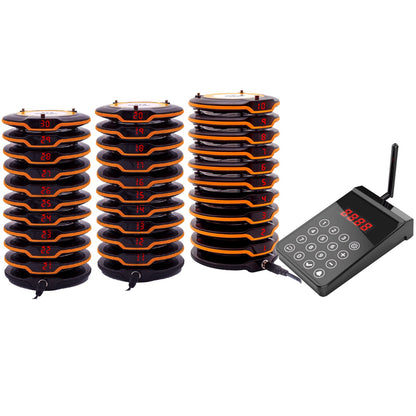 WPS203 coaster pager 30-pack - uniform square