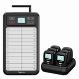 WCS037 KeyPad + WCS114 Kitchen &amp; Staff Pager System – Wireless Restaurant Waitress Pager with Writepad Transmitter
