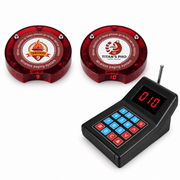 WPS165 Wireless Coaster Pager System Guest Buzzers with 400m Range - Pagerme