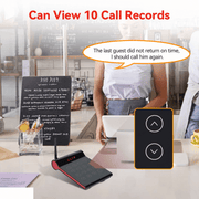 WPS164 Wireless Square Pager System Guest Buzzers, 800m Long Range - Pagerme