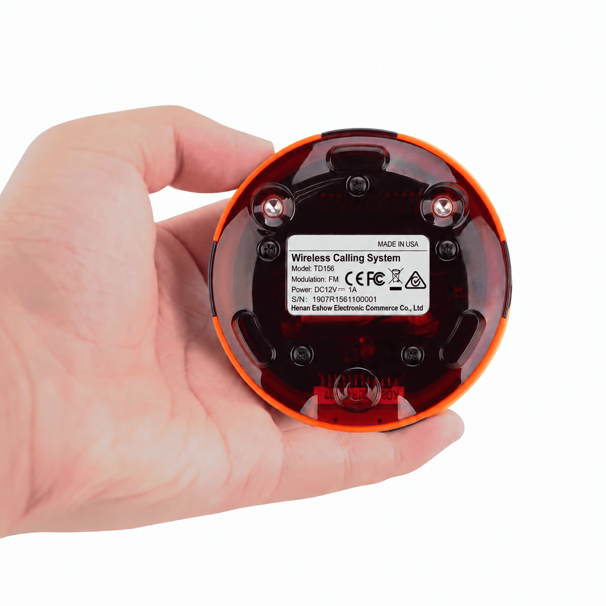 WPS203 Wireless Coaster Pager System Long Range 1000m Guest Pagers - Pagerme