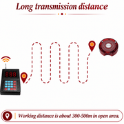WPS165 Wireless Coaster Pager System Guest Buzzers with 400m Range - Pagerme