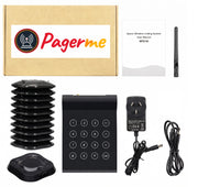 WPS164 Wireless Square Pager System Guest Buzzers, 800m Long Range