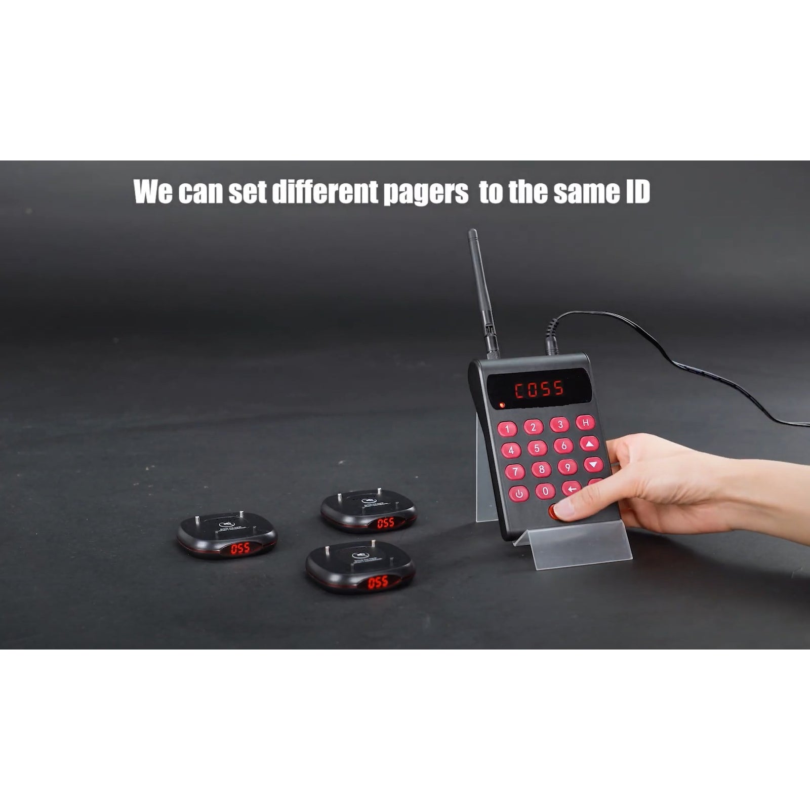 WPS161 pager comparison - uniform square