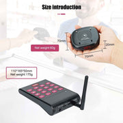 WPS161 Wireless Coaster Pager System Guest Buzzers with 500m Range - Pagerme