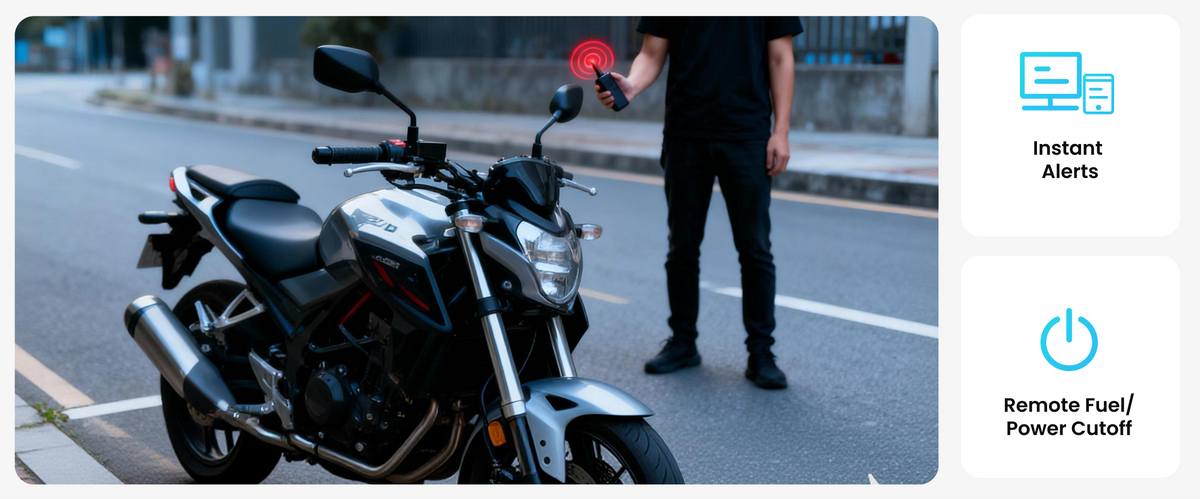 VL110C GNSS and LTE jamming detection with instant alert and remote fuel/power cut-off