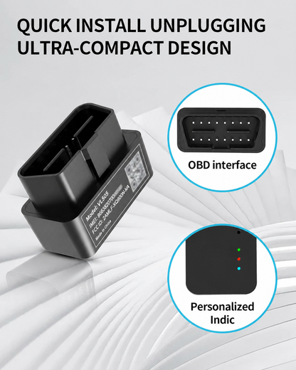 JimiLab VL505 ultra-compact OBD II GPS tracker with LED indicators - Pagerme