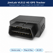 JimiLab VL512 4G GPS tracker – device only, standard plug-in install - Pagerme