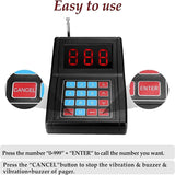 WPS165 Wireless Coaster Pager Paging System - Distance Up to 400m