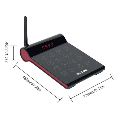 WPS164 Wireless Square Pager System Guest Buzzers, 800m Long Range
