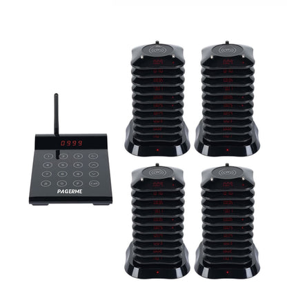 WPS164 Wireless Square Pager System Guest Buzzers, 800m Long Range