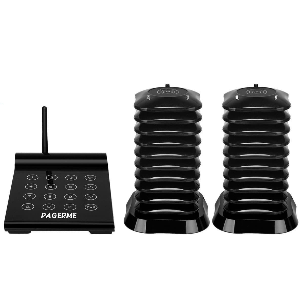 WPS164 Wireless Square Pager System Guest Buzzers, 800m Long Range