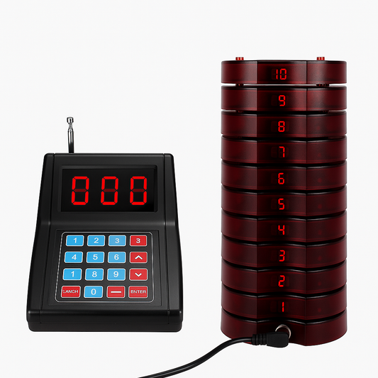 WPS165 Wireless Coaster Pager System Guest Buzzers with 400m Range