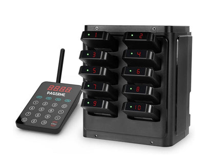 WPS177 Wall Mount Pager System Wireless Guest Paging Kit with 500m Range