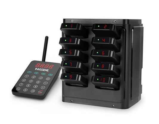 WPS177 Wall Mount Pager System Wireless Guest Paging Kit with 500m Range