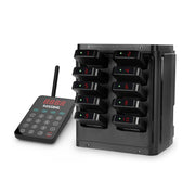 WPS177 Wall Mount Pager System Wireless Guest Paging Kit with 500m Range - Pagerme