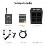 WPS177 Wall Mountable Wireless Pager Paging System - Distance Up to 500m