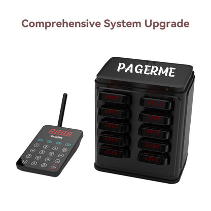 WPS177 Wall Mount Pager System Wireless Guest Paging Kit with 500m Range