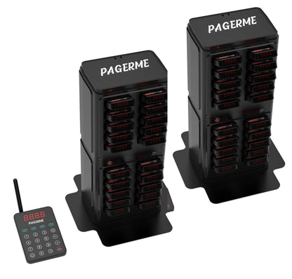 WPS177 Wall Mount Pager System Wireless Guest Paging Kit with 500m Range