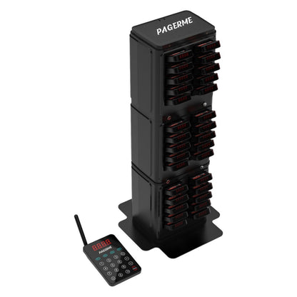 WPS177 Wall Mount Pager System Wireless Guest Paging Kit with 500m Range