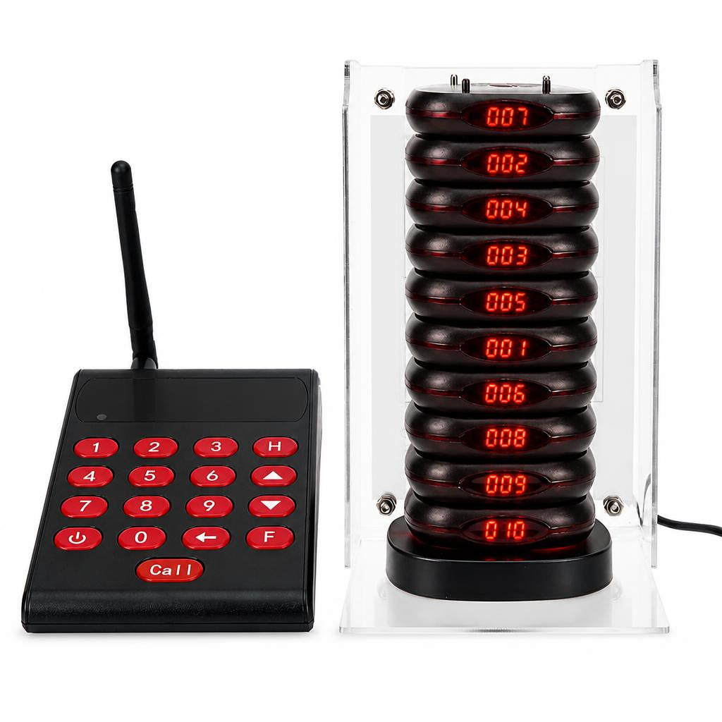 WPS161 Wireless Coaster Pager System Guest Buzzers with 500m Range