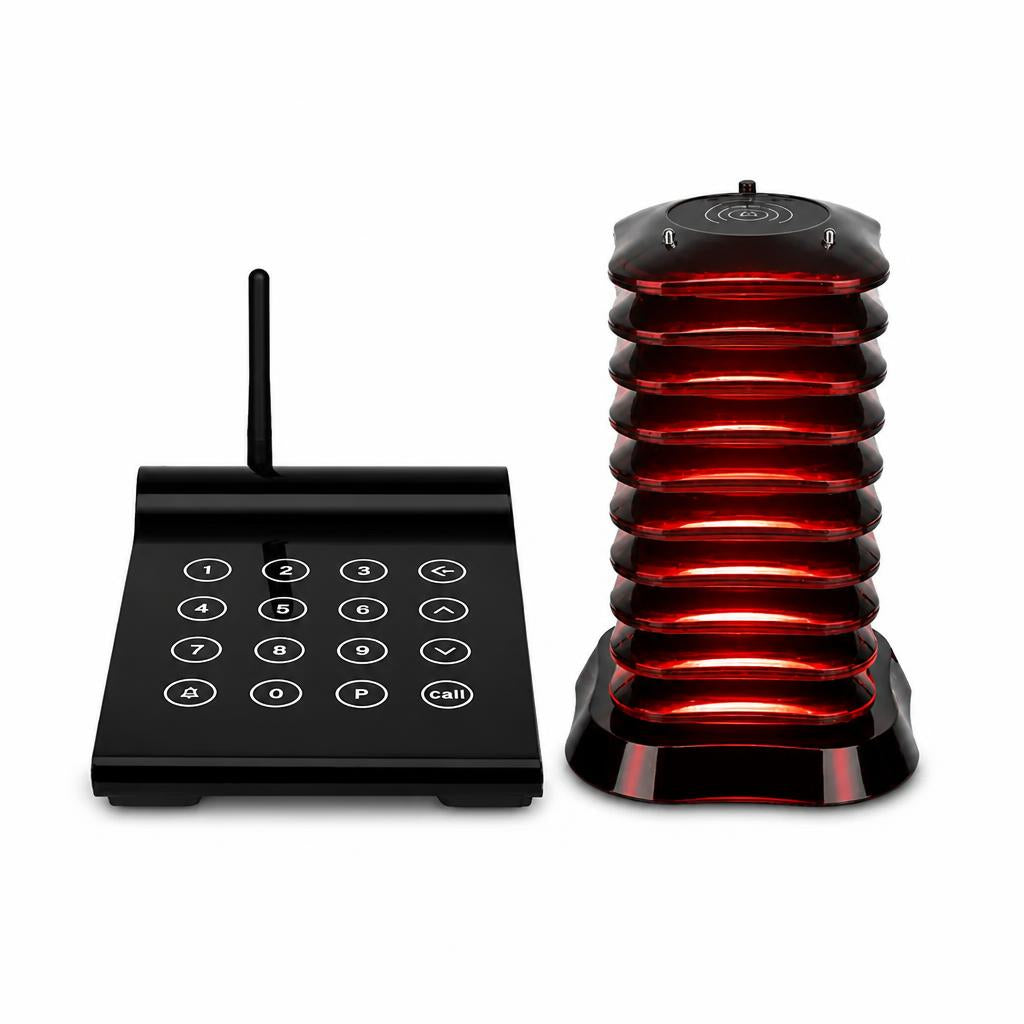 WPS164 Wireless Square Pager System Guest Buzzers, 800m Long Range