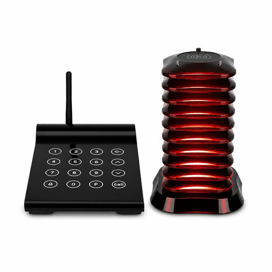 WPS164 Wireless Square Pager System Guest Buzzers, 800m Long Range