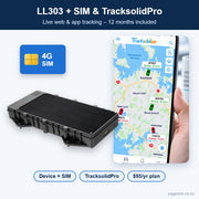 LL303 solar GPS tracker with 4G SIM card and TracksolidPro web & app tracking – $95 per year - Pagerme
