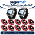 TD110 Watch & T117 Table Button Wireless Staff Calling System NZ AU