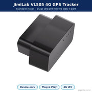 JimiLab VL505 4G OBD II GPS tracker – device only, standard plug-in install - Pagerme