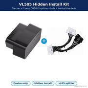 VL505 hidden install kit – GPS tracker with 2-way OBD II Y-splitter cable - Pagerme