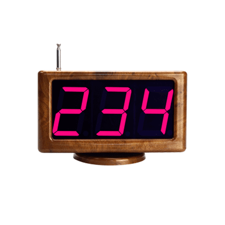 WCS881 LED Display Receiver NZ – Wall Mount Calling Numbers Wide Screen for Cafe Counters - Pagerme