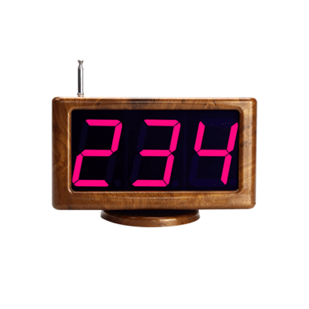 WCS881 LED Display Receiver NZ – Wall Mount Calling Numbers Wide Screen for Cafe Counters