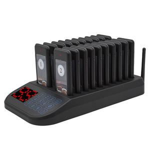 WPS103 Wireless Slim 20 Pagers Paging Calling System Distance Up to 400m