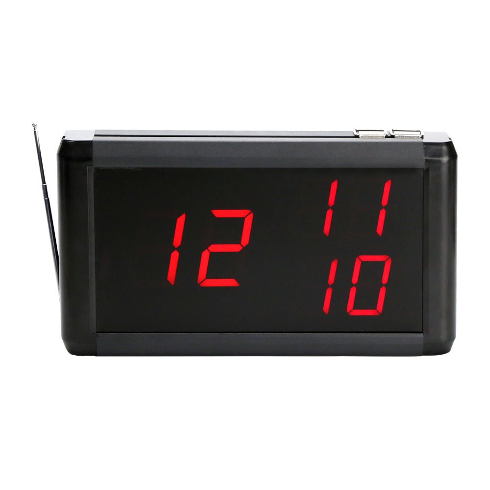 WCS699 LED Display Receiver NZ – Dual-Mode 2 or 4 Digit Calling Numbers Screen for Restaurants - Pagerme