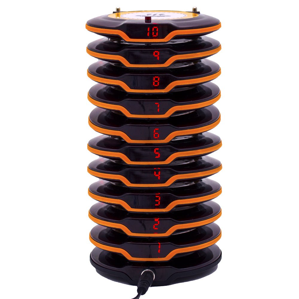 WPS203 Wireless Coaster Pager System Long Range 1000m Guest Pagers - Pagerme