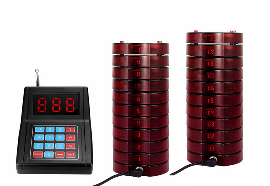 WPS165 Wireless Coaster Pager System Guest Buzzers with 400m Range